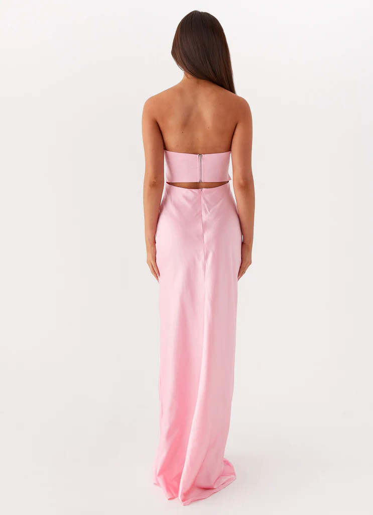 Abito Maxi Senza Spalline Tianna - Rosa