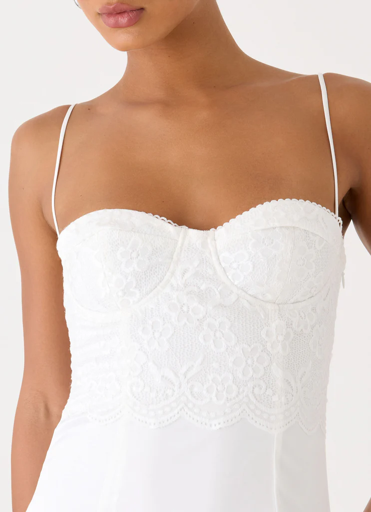 Vestito Mini in Pizzo Aloura - Bianco