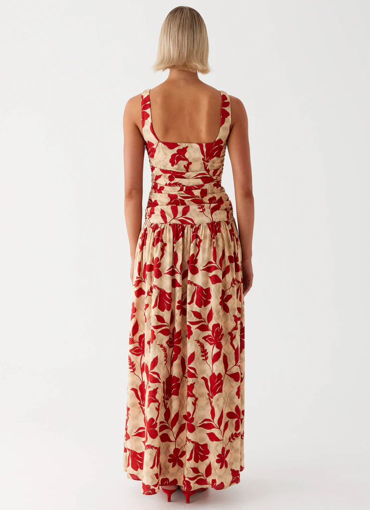 Vestito Maxi in Lino Zinna - Rosso