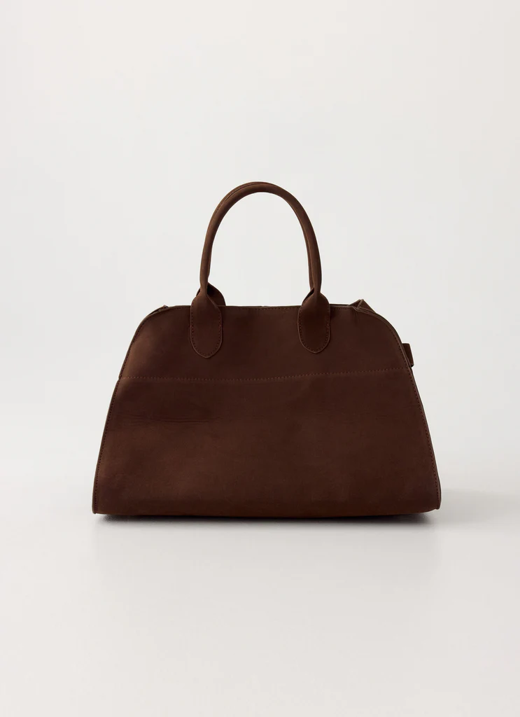 Borsa in Suedine Finta Twilight Drift - Caffè