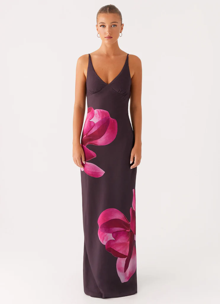 Griselda Maxi Dress - Cioccolato Scuro