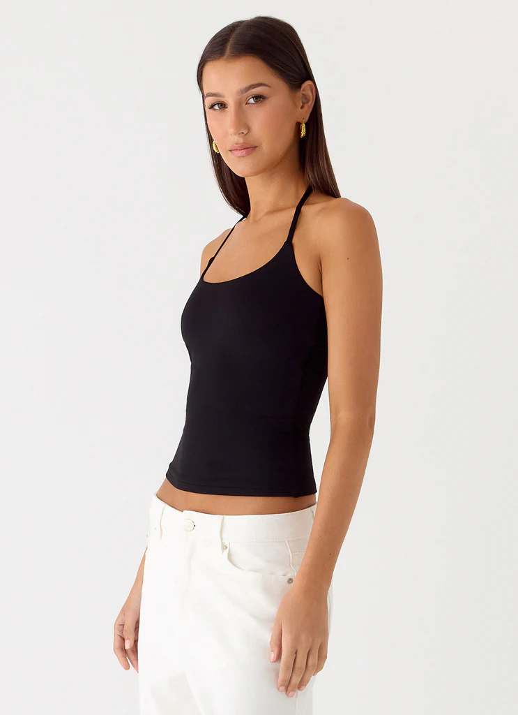Top Chauncey Halter - Nero