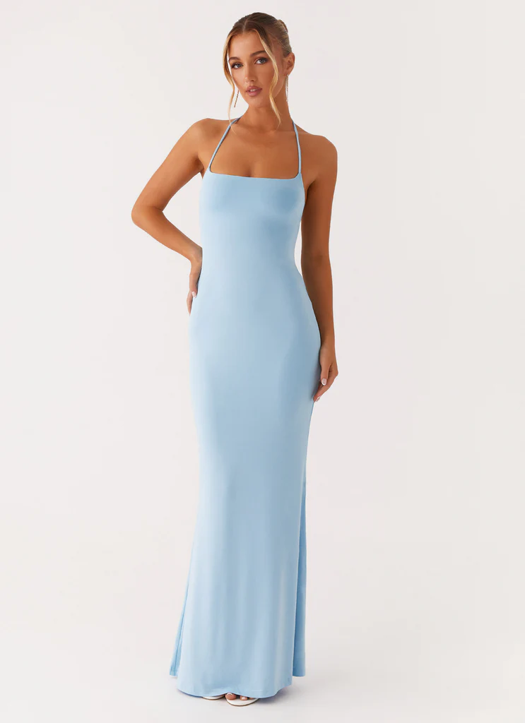 Abito Maxi Talk About Us - Blu