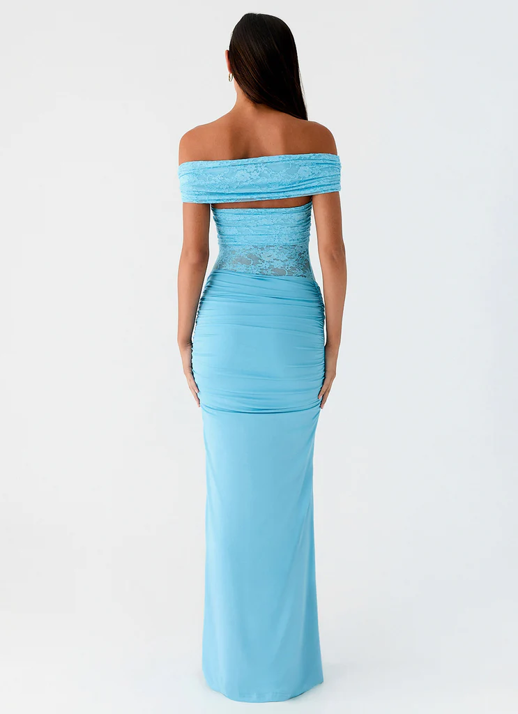 Abito Maxi Either Way - Blu Turquoise