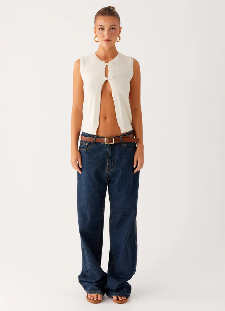 Maali Knit Top - Bianco