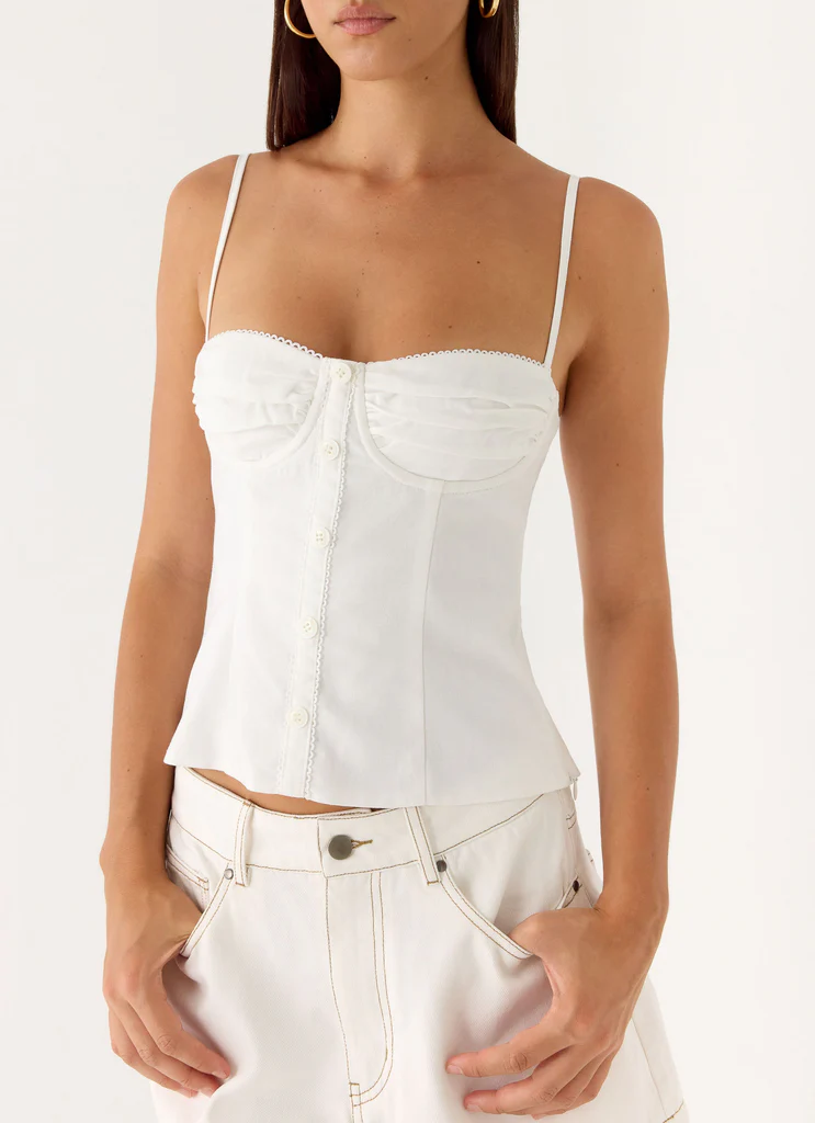 Samah Top - Bianco