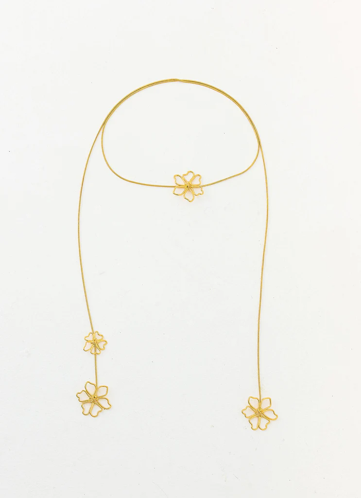 Collana di Fiori Selvatici - Oro