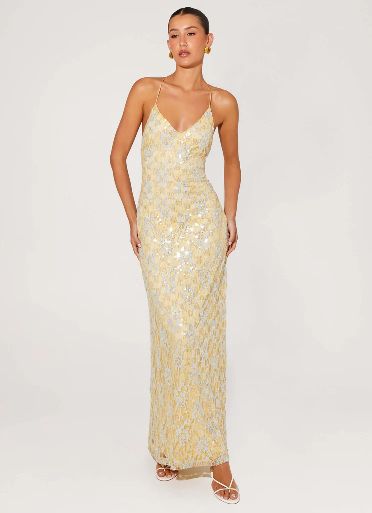 Abito Maxi Truly Mine - Giallo