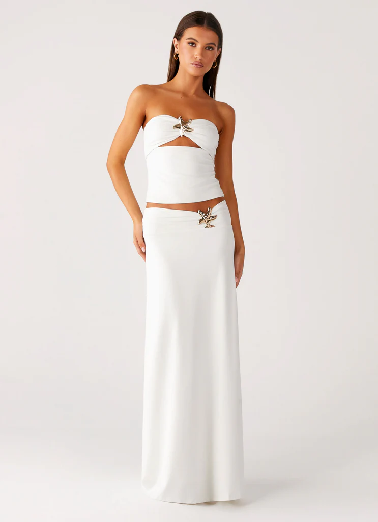Top senza spalline Shoreline Glow - Avorio