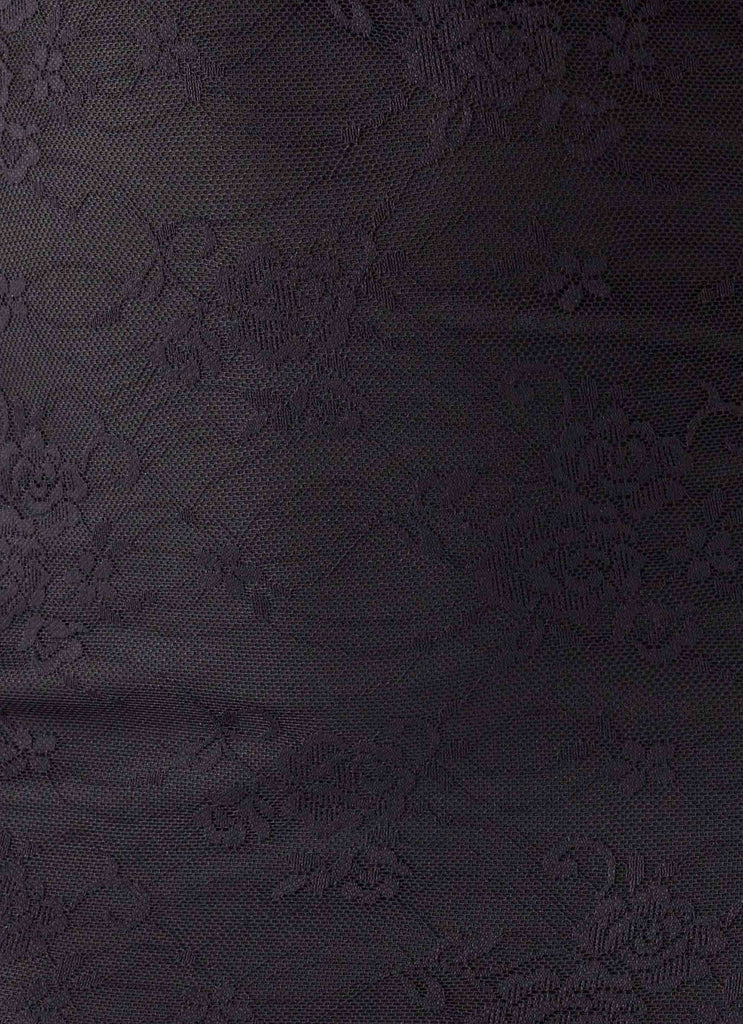Abito Maxi in Pizzo Knowles - Nero
