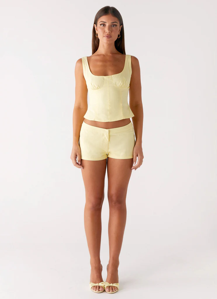 Top Bustier Coastline - Giallo
