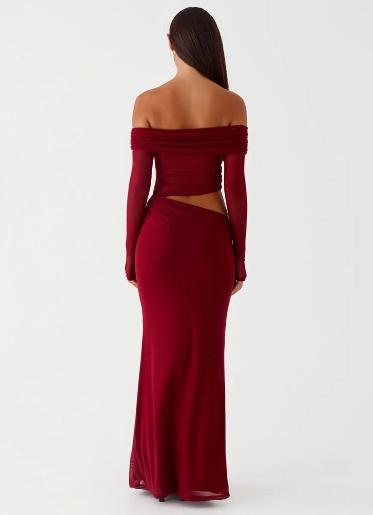 Abito Maxi Emery - Rosso Ciliegia