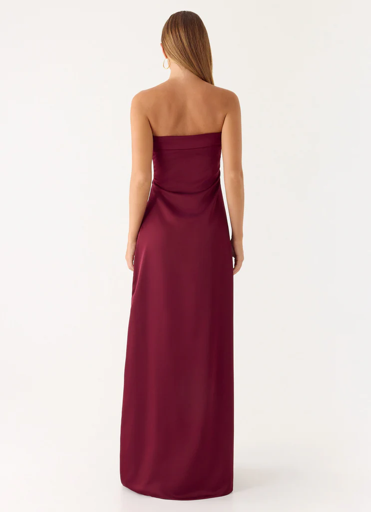 Abito Maxi Jiana - Merlot