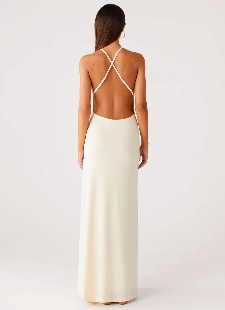 Mistlight Cowl Maxi Dress - Giallo