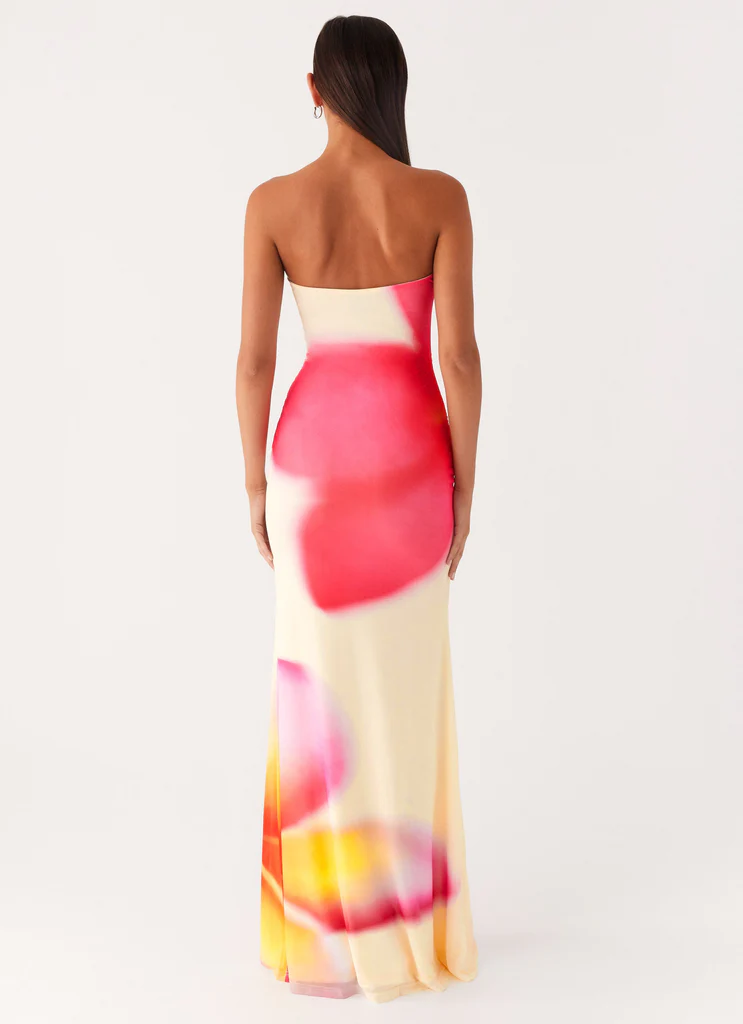 Vestito Maxi Senza Spalline Iroha - Giallo Frangipani
