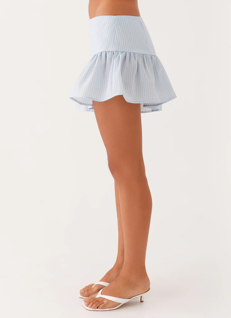 Mini gonna Bennett - Strisce blu e bianco