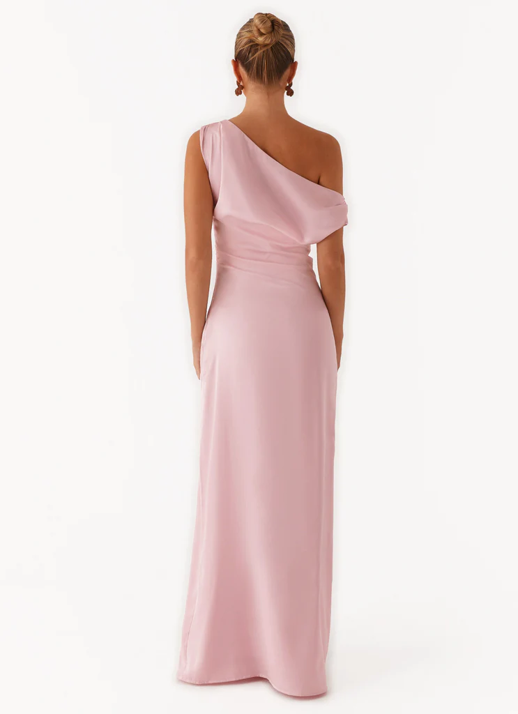 Vestito Maxi in Seta Heart of Glass - Rosa