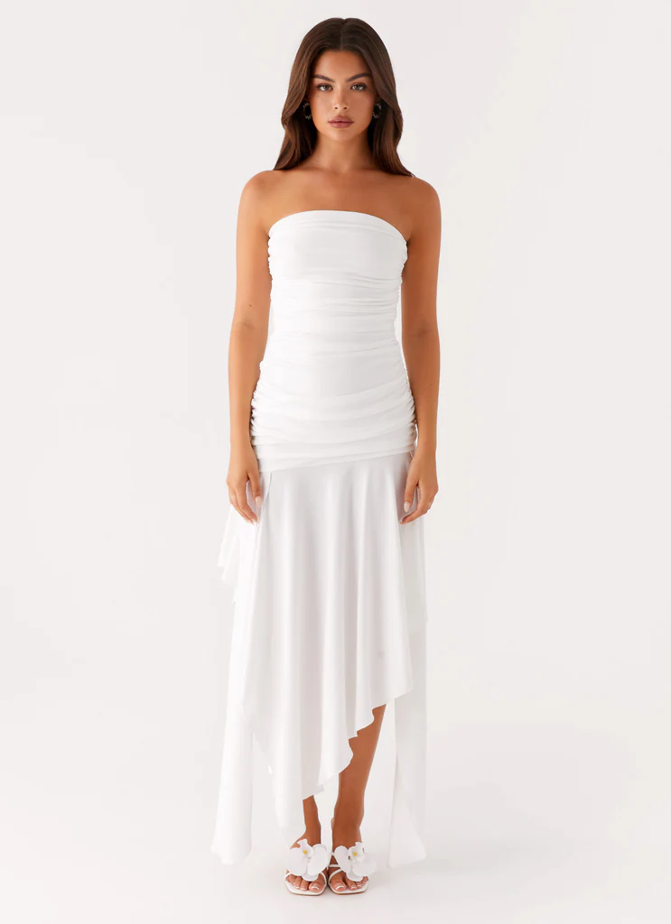 Ora Strapless Maxi Dress – Bianco Ora Strapless Maxi Dress - Bianco