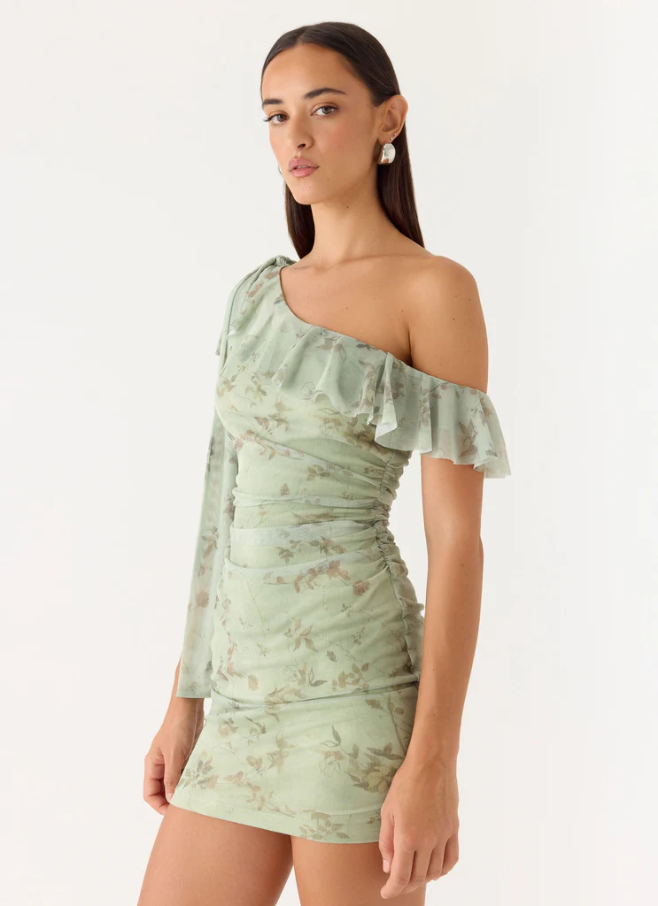Vestito Mini Hidden Gesture - Pino Sfumato