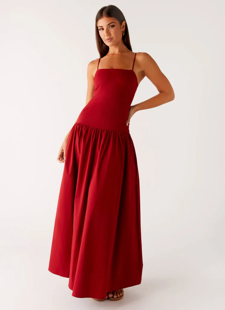 Vince Cami Maxi Dress - Rosso Scuro