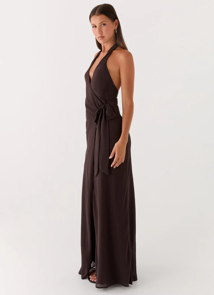 Abito Maxi So Chic - Cioccolato Fresco