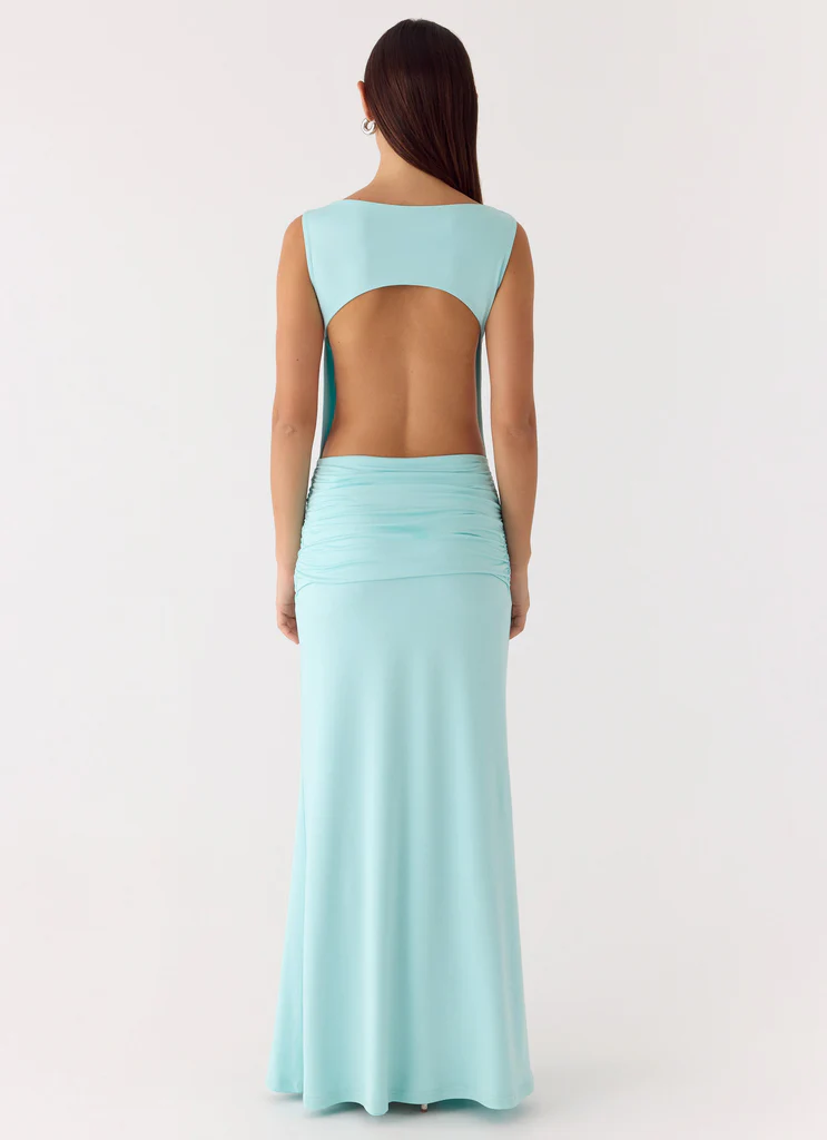 Abito Maxi Fault Line - Azzurro