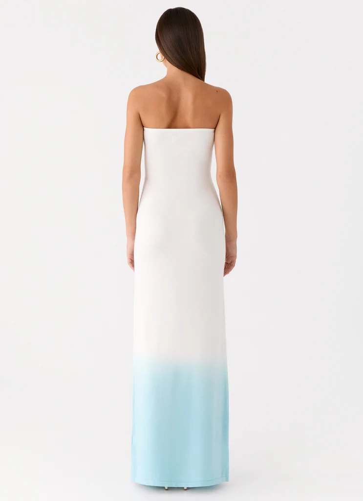 Abito Maxi in Lana Morbida Soft Spoken - Blu Ombre
