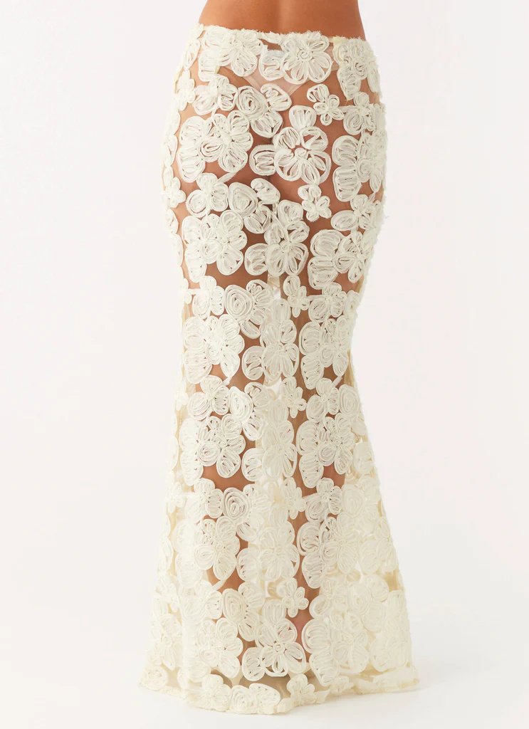 Skirt Maxi Fiorella Floret – Giallo Skirt Maxi Fiorella Floret - Giallo