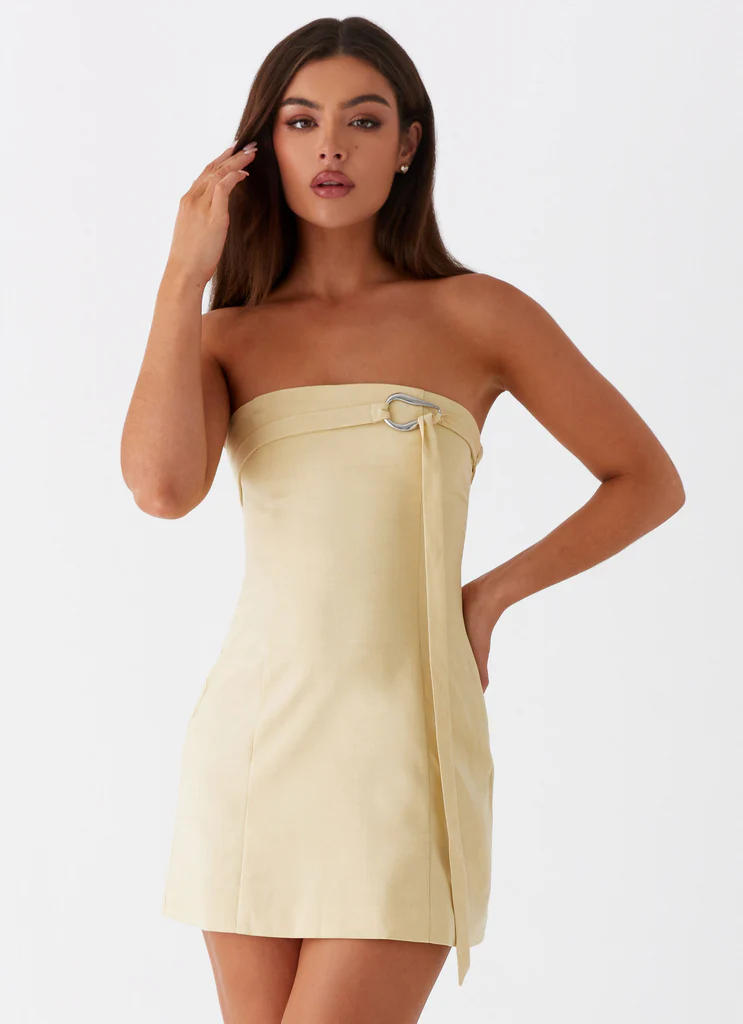 Saskia Mini Vestito - Giallo