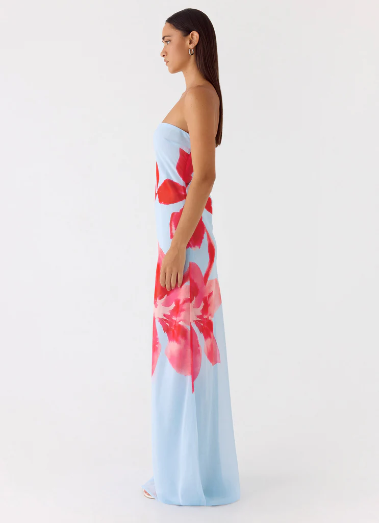 Abito Maxi Amelle - Fiore Blu