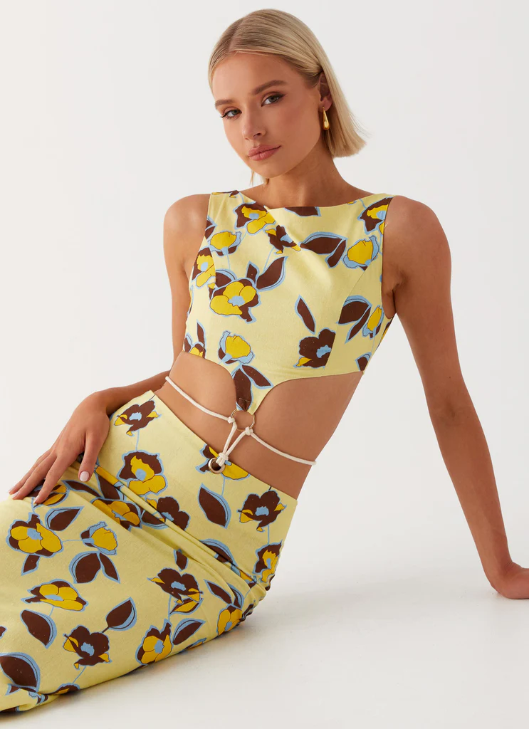 Taryn Abito Maxi con Aperture – Primrose Taryn Abito Maxi con Aperture - Primrose