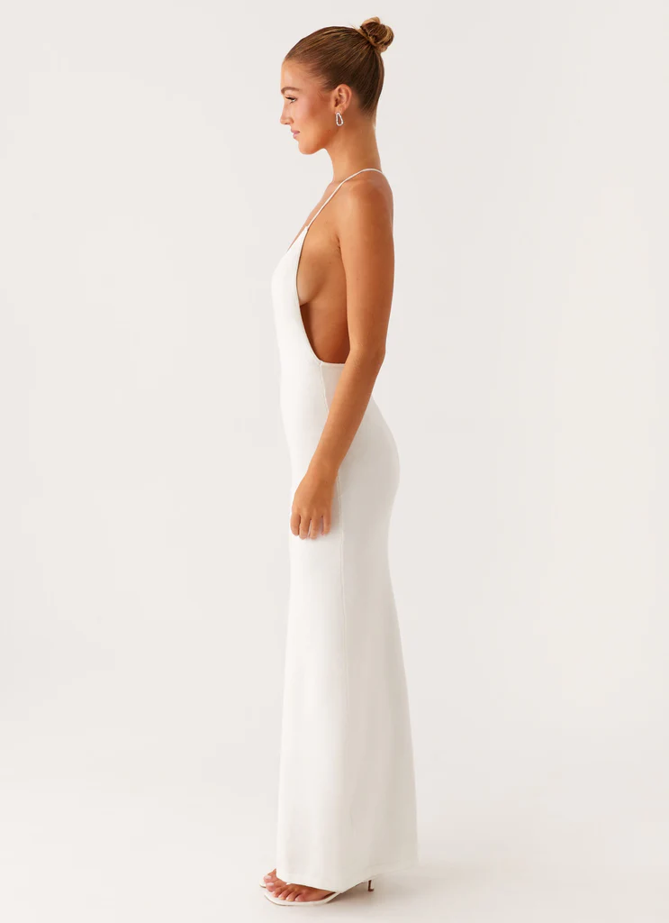 Yalina Knit Maxi Dress - Avorio