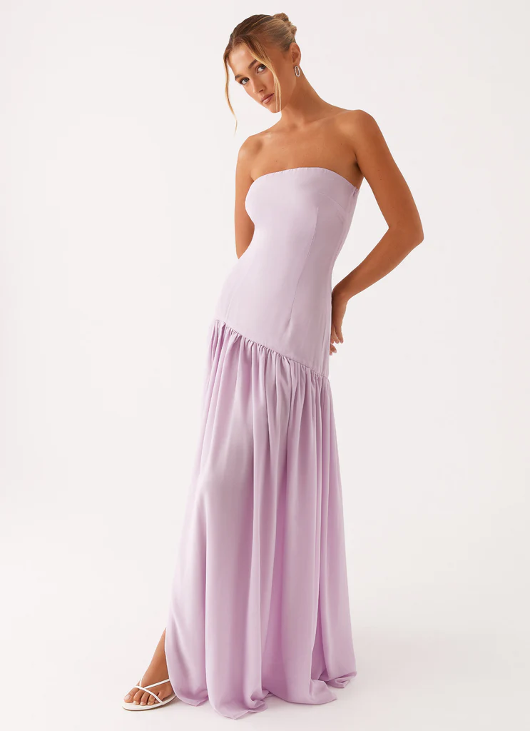Abito Maxi Senza Spalline Eden - Lavanda