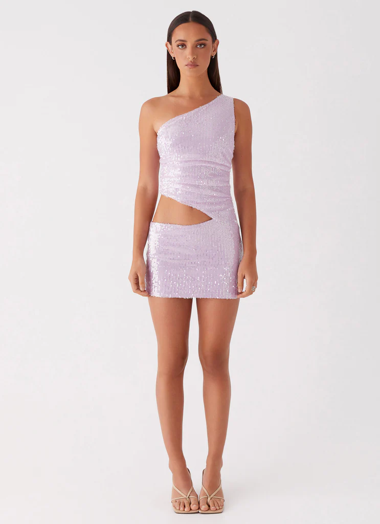Vestito Mini in Tulle Alannah - Lavanda