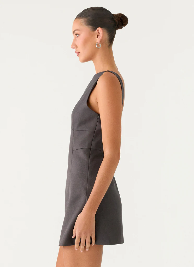 Lulita Mini Vestito - Grigio Carbone