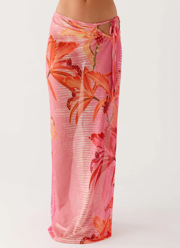 Gonna Maxi Jovani - Stampato Rosa Tropicale