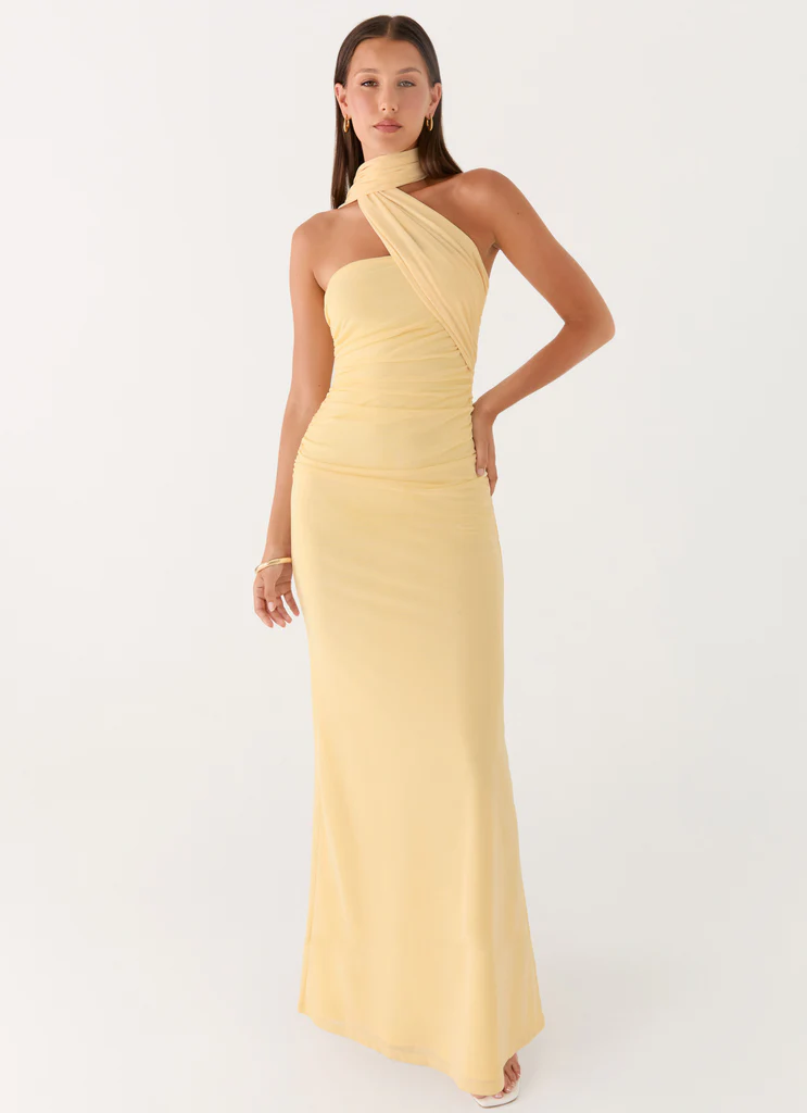 Abito Maxi Songbird - Giallo
