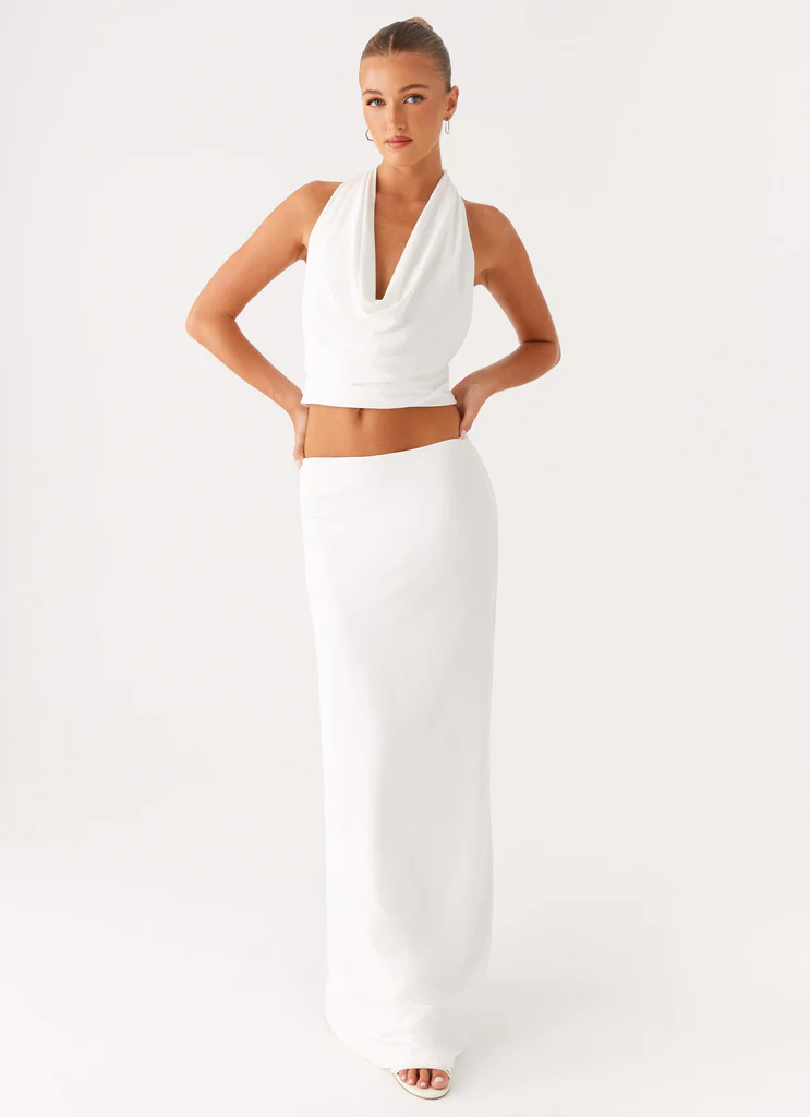 Ashi Cowl Top - Bianco