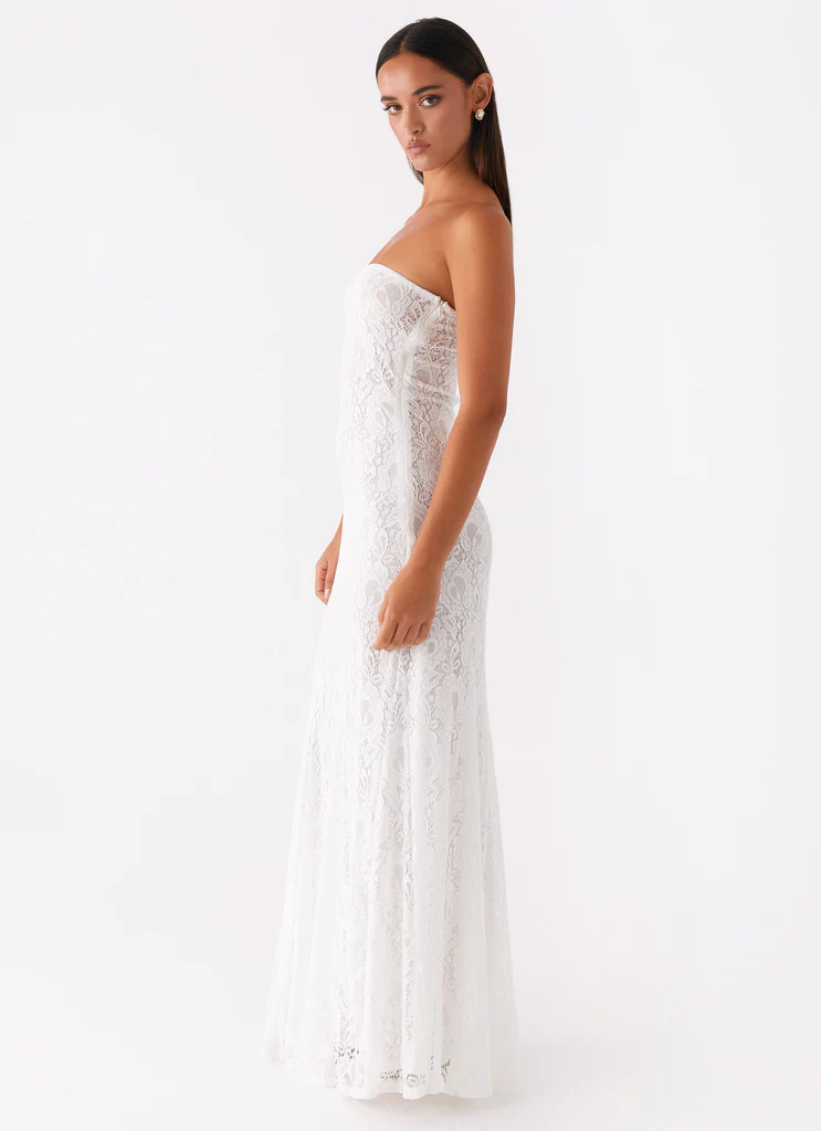Abito Maxi in Pizzo Lolita - Avorio