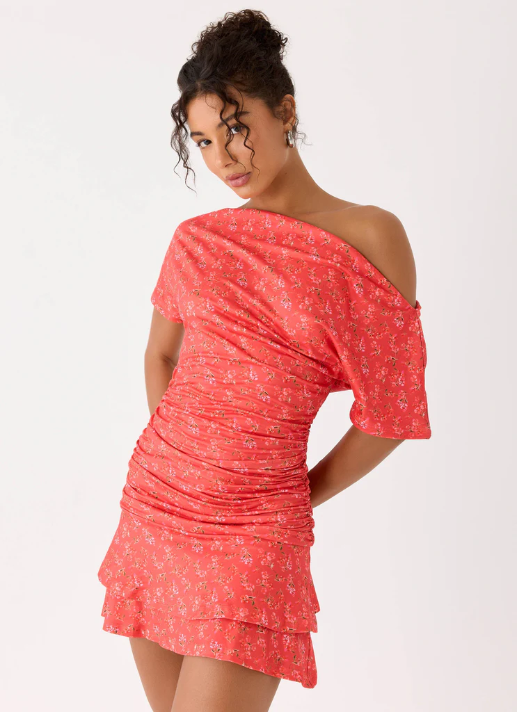 Antonie Mini Vestito - Rosso Magenta Rosa