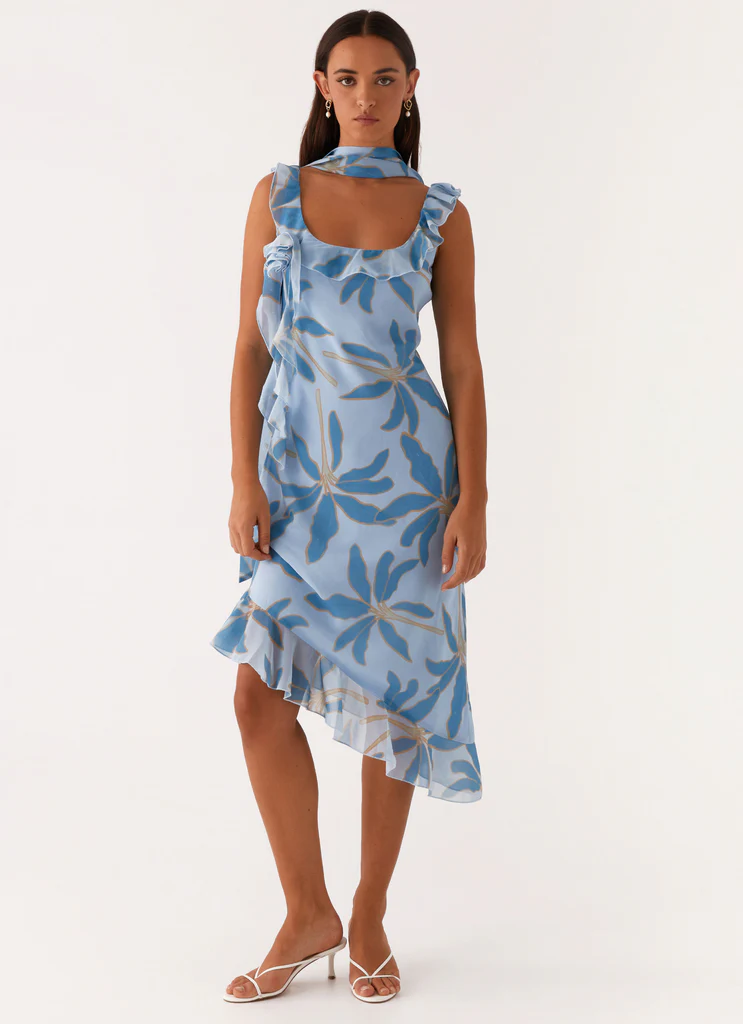 Fariday Midi Dress – Blu Opulento Fariday Midi Dress - Blu Opulento