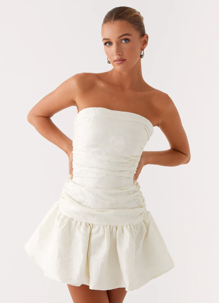 Ray Of Light Mini Dress - Bianco