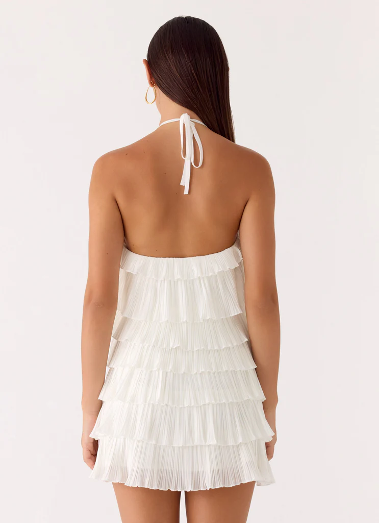 Vestito Mini Lunar Bloom - Avorio
