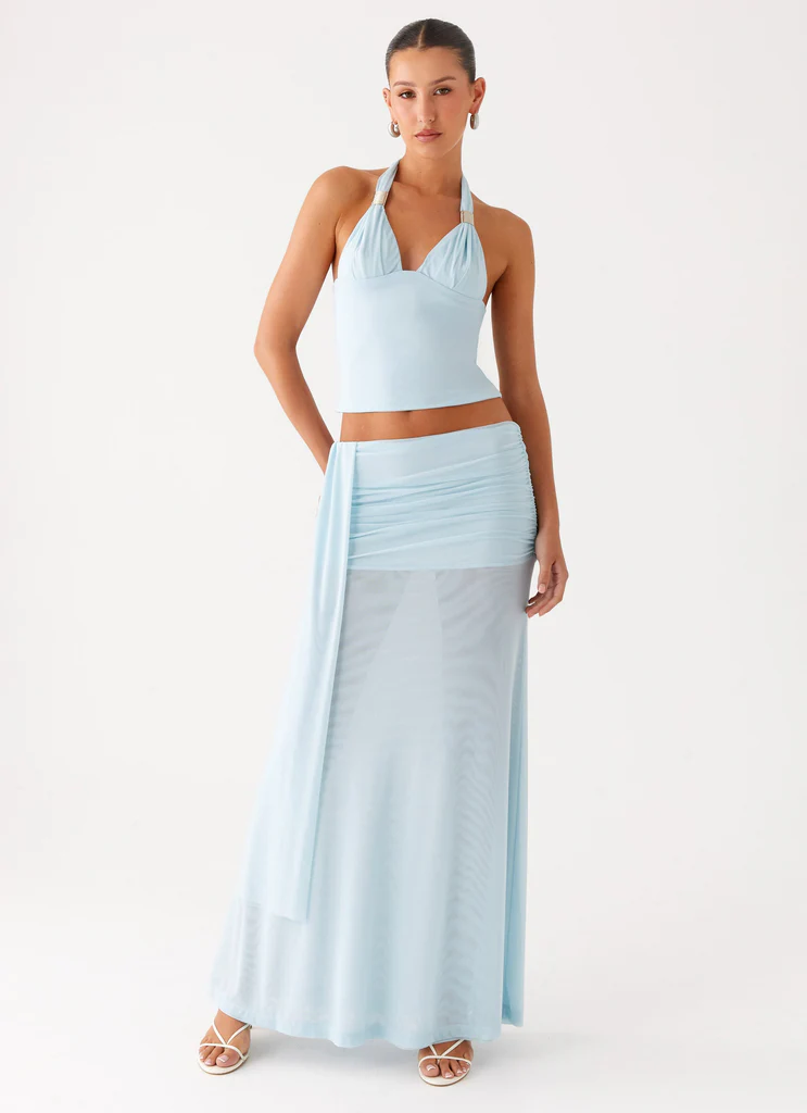 Top a spalline Blaze - Blu