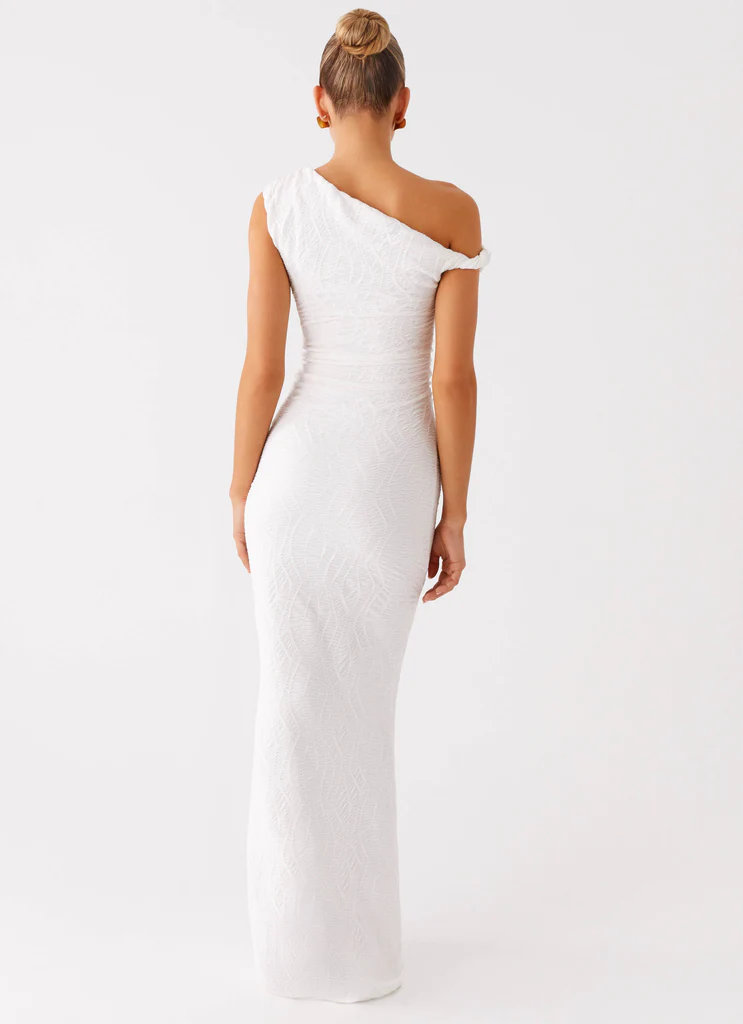 Galantis Vestito Maxi a Una Spalla – Bianco Galantis Vestito Maxi a Una Spalla - Bianco