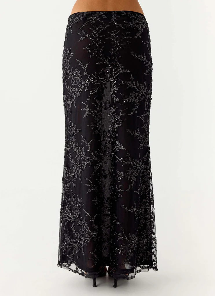 Moodlight Maxi Skirt - Nero
