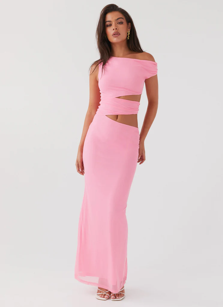 Abito Maxi con Spalla Monospalla Margot - Candy
