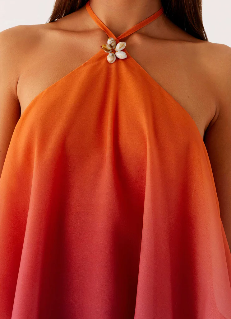 Miniabito Twin Flame - Gradiente Arancione