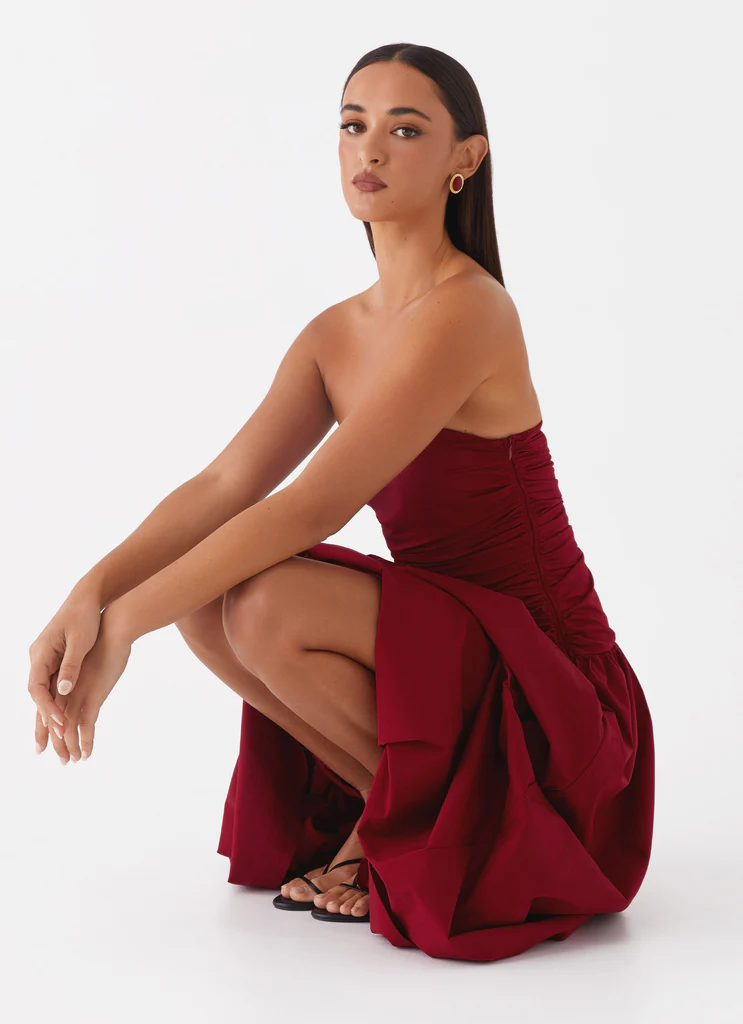 Abito Maxi Carmel - Merlot