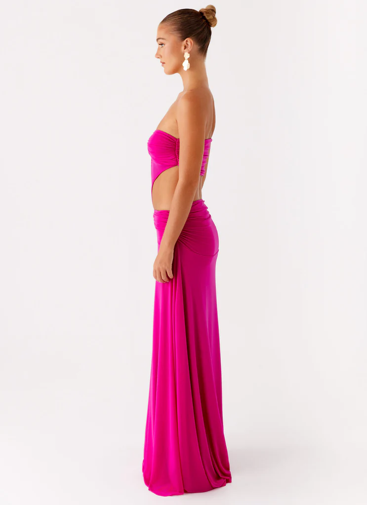 Carlene Maxi Dress - Fucsia